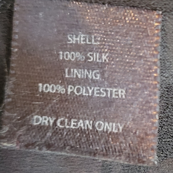 White House Black Market Silk Floral Neck Tie Sleeveless Blouse Halter Tap Sz 4 - Picture 11 of 11